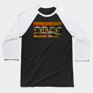 African Village, African People Artwork, Black History Baseball T-Shirt